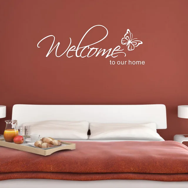 welcome series home decor wall stickers english poem proverbs