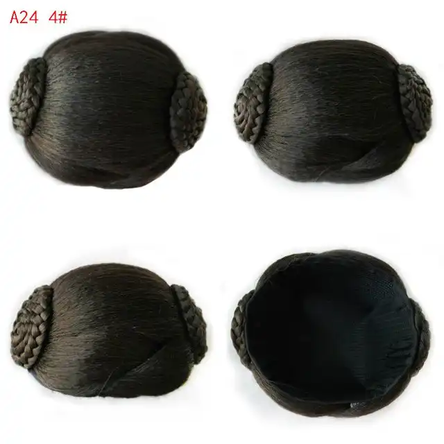 9cm Women Chignons Braid Chignon Bun Hairpiece Synthetic Chignon
