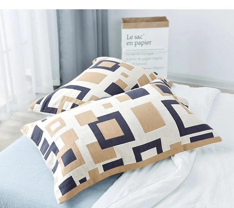 Plaids 100 Cotton Towel Pillow Towels Cover Living Room Bed Throw