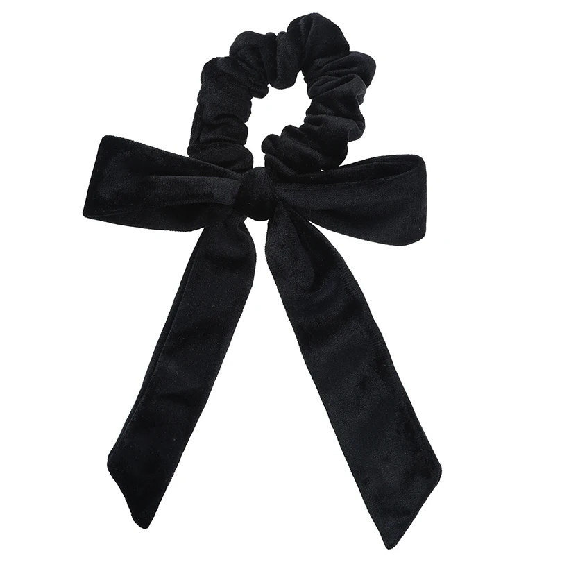 spesifikasi Awaytr Baru Beludru Scrunchies Elastis Rambut Band Busur Rambut Tali Rambut Gadis Rambut Dasi Wanita Rambut Aksesoris Women Head Band