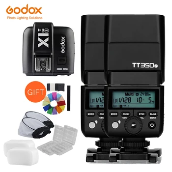 

2x Godox Mini Speedlite TT350S Camera Flash TTL HSS GN36 +X1T-S Transmitter for Sony Mirrorless DSLR Camera A7 A6000 A6500