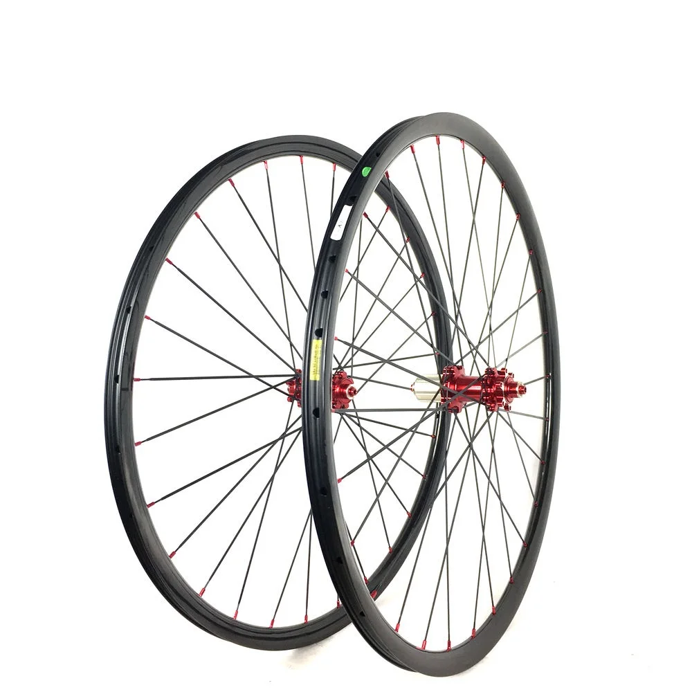 Carbon MTB Hookless Tubeless Wheel Width 24mm* Depth 24mm Carbon Wheels