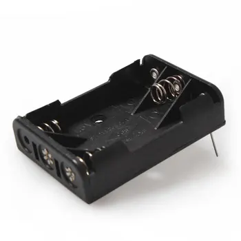 

20PCS/lot 3 x AAA Plastic Battery 1.5V Holder Battery box AAA With Pin For Connecting Soldering Eletronics
