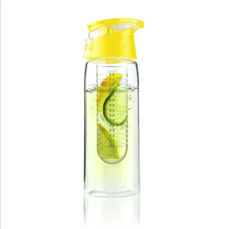50 шт./лот Тритан Пластик Спортивная бутылка для воды с фруктами для заварки BPA бесплатно бутылки сока фруктов Drinkware