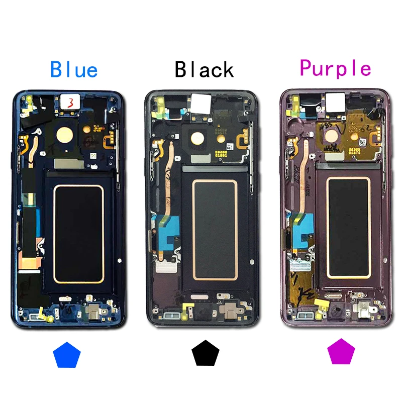 Оригинальный Для Samsung S9 LCD s9 plus дисплей сенсорный экран дигитайзер с рамкой для