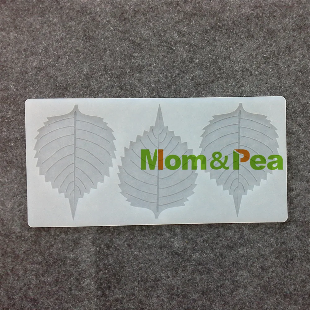 Силиконовая форма Mom & Pea CX008 высокого качества в форме листа для шоколада