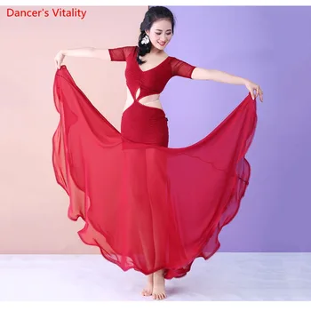 

New Women Dancewear Belly Dance Clothes Baladi Dress saidi One-piece Dresses Practice Costume Bellydance Dress