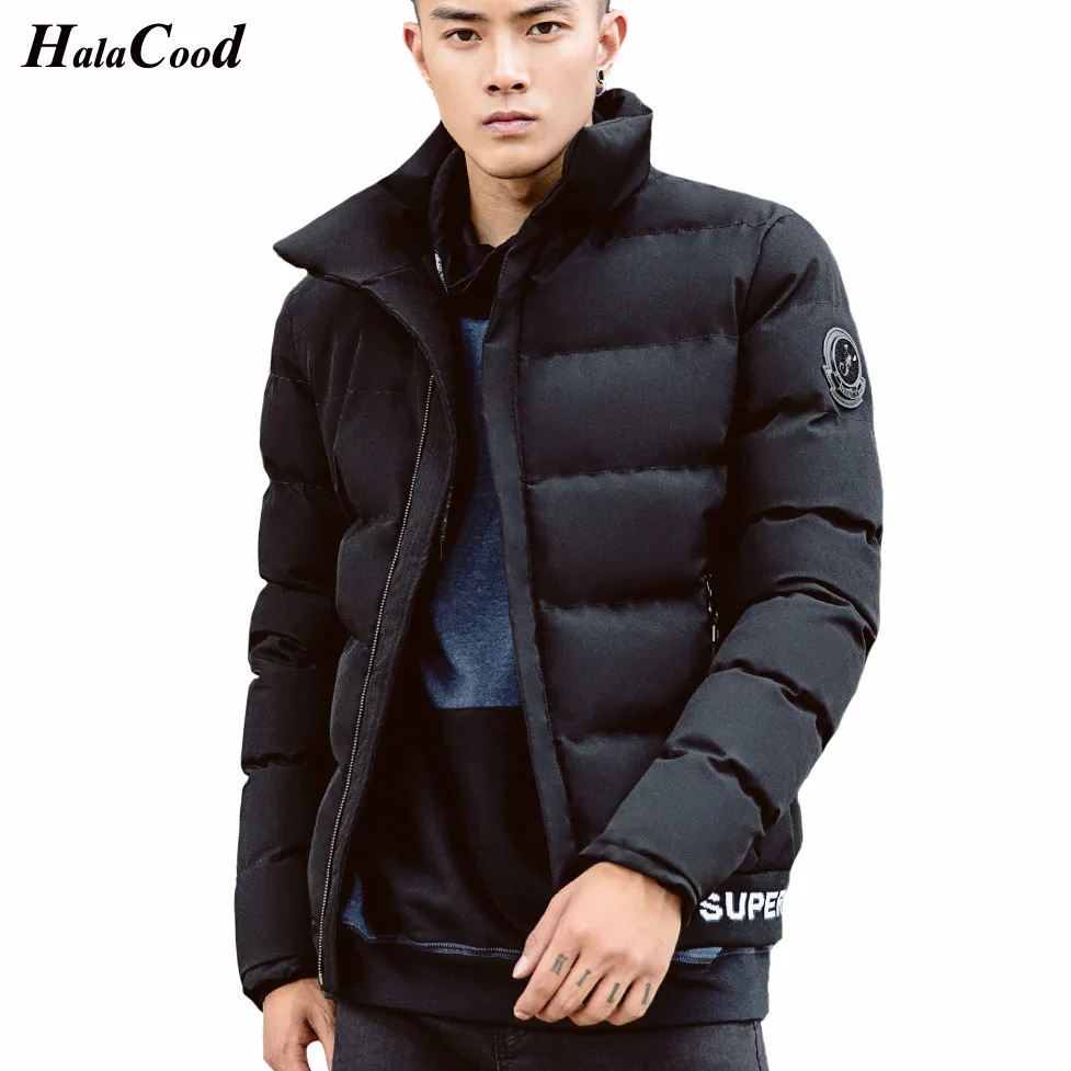 

Fashion Brand 2018 New Winter Jacket Mens Casual Parka Coat Male Cotton Padded Short Thick Warm Pocket Slim Hooded Parkas Mens