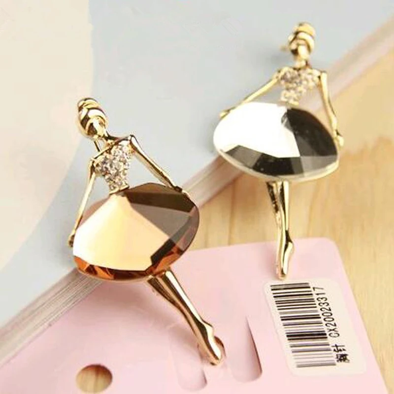 Vintage princesse ballerine Broche Bijou Broche Ballet Girl Women Fashion Jewelry