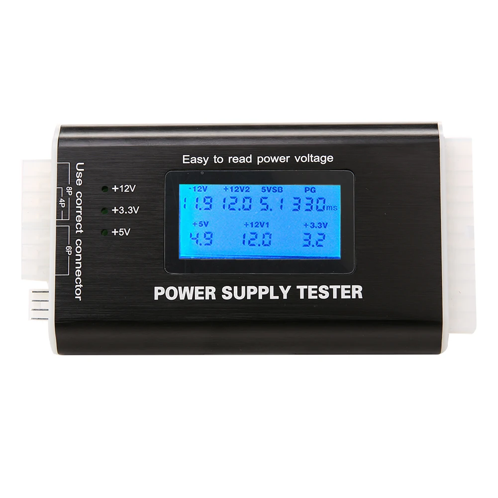 Digital LCD Computer PC Power Supply Tester Checker 20/24 pin SATA HDD ATX BTX Meter High Quality Digital LCD Computer PC Power Supply Tester Checker 20/24 pin SATA HDD ATX BTX Meter High Quality