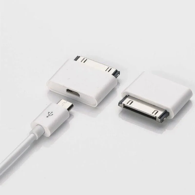 30 Pin to Micro usb Dock Charger Adapter Converter For iPhone 4 4s 3GS New ipad 3 2 ipod touch 4 ...