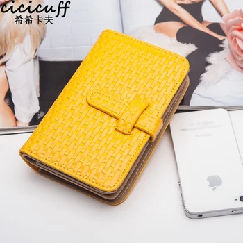 

CICICUFF Woven Wallet Female Genuine Leather Long Clutch Women Purse with Phone Holder Women Wallets Zipper Coin Purse Fashion