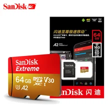 Двойной Флеш-накопитель SanDisk A2 слот для карт памяти 400 Гб 256 128 micro sd Card 64 Гб оперативной памяти, 32 Гб встроенной памяти, 160 МБ/с. Class10 картридер 2 микро-sd карта SDXC модуль памяти TransFlash диск карты памяти