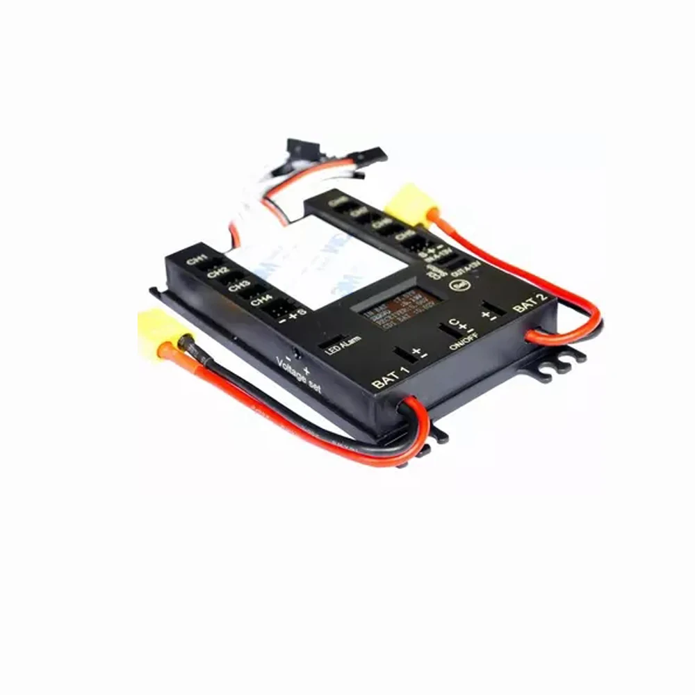 

1 Piece Mini Servo Distribution Board/ Section Board with LED Screen/ Voltage Alarm/ BEC-Black Color