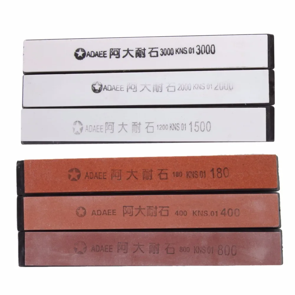 6pcs set Hand Knife Sharpener Kitchen Knife Sharpening Stones Professional Whetstone for Knife Shear Scissor 15cm