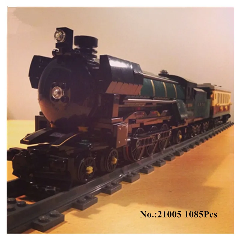 

IN STOCK H&HXY 21005 1085Pcs Emerald Night Train Model Building Kit Block Brick Compatible 10194