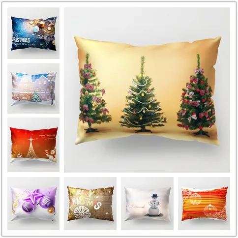 

New Design Christmas Pillow Case Bed Home Pillowcases Rectangle 30*50cm Pillowcase Cover for Festival