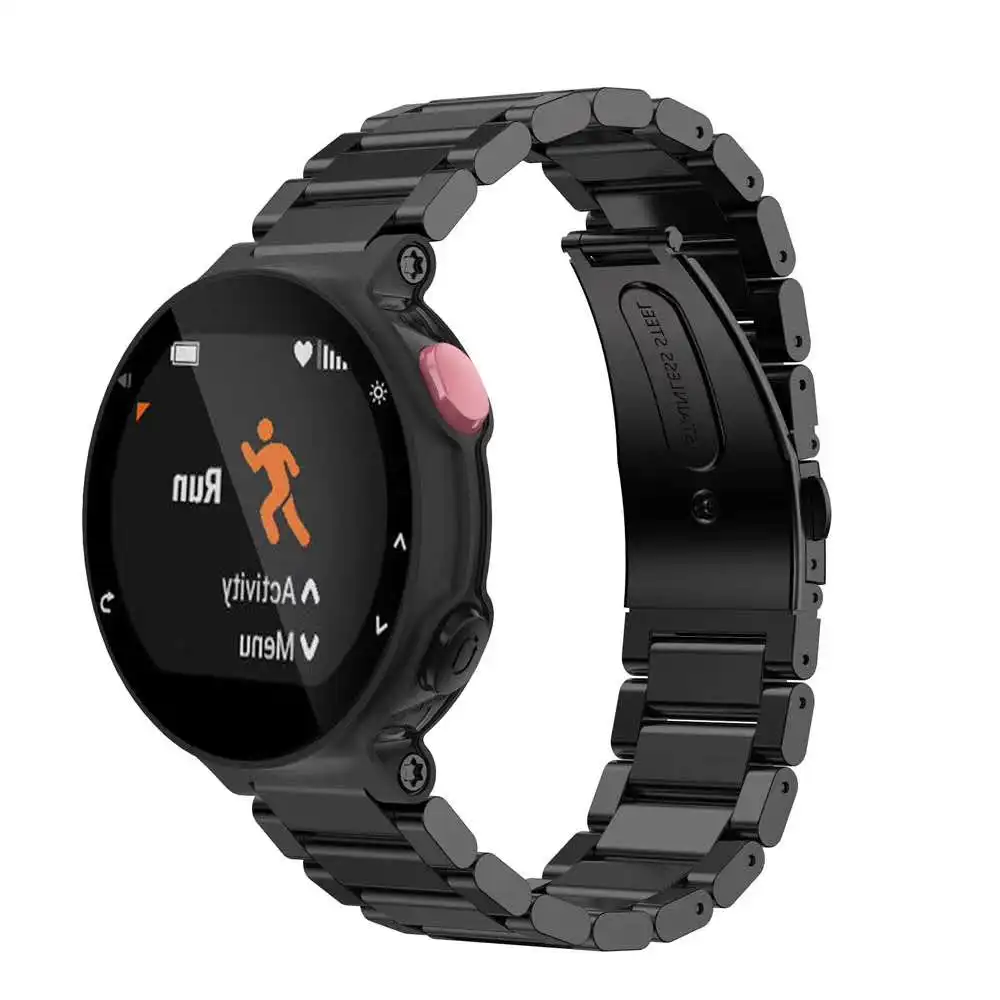 Ремешок для часов из нержавеющей стали для Garmin Forerunner 235/630/620/735 мужские/женские Сменные Мужские t металлический браслет ремешок на запястье