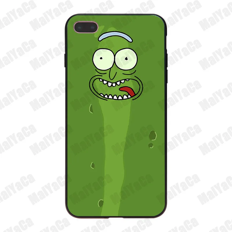 MaiYaCa Rick and Morty Pickle популярный мягкий чехол для iPhone 8 7 6 6S Plus X 10 5 5S SE 5C|Чехлы-накладки| |