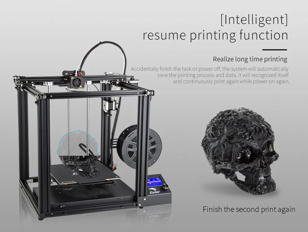 Creality3D Ender-5 3d принтер Junior Industrial с Landy стабильная мощность, V1.1.3 материнская плата, магнитная пластина сборки, выключение питания