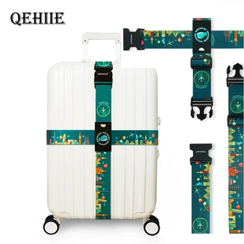 

QEHIIE Brand Luggage Cross belt adjustable Travel Suitcase band Luggage Suitcase rope Straps travel accessorie high quality