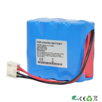 

ECG Battery Replacement For CONTEC ECG1201,ECG1201G,WP-18650-14.4-4400,WP-18650-14.4-5200,WPC09-0092,M05-32442L-05 battery