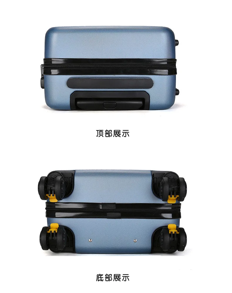 ZYJ Travel Trolley Luggage Men Women Alloy Business Solid Rolling Scratchproof Airplane Suitcase Luggage Spinner Wheels Trunk (16)