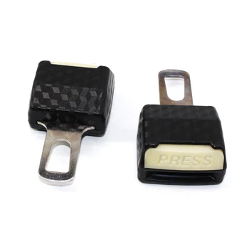 

2Pcs Dual-use Luminous Socket Clip for Car Seat Belt Clip Extender Extension Vehicle-Mounted Safety Belts Plug Plug