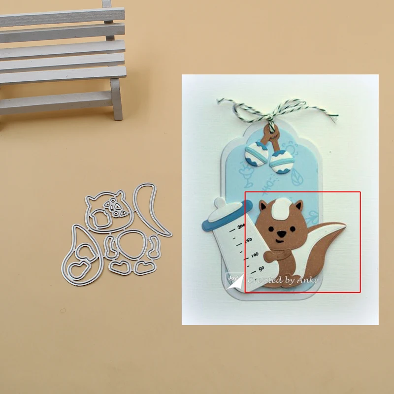 

Squirrel body Cutting Dies Christmas Dies Metal Cutting Dies Stencils for DIY Scrapbooking Album Stamp Paper Card Embossing 2019
