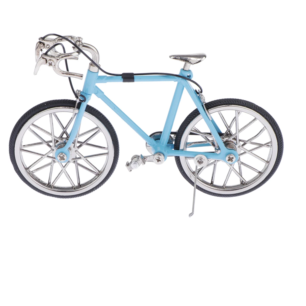 Creative Metal Fixed Gear Model Bicycle Figurine, Home Decor Collectible Gifts for Bike Lovers or Kids - 3 Colors