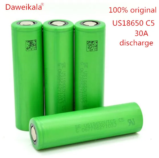

2-20 PCS 100% New original para Sony 18650 2600 MAH Da bateria 3.6 V 18650 bateria US18650 VTC5 Alta dreno de DESCARGA 30A