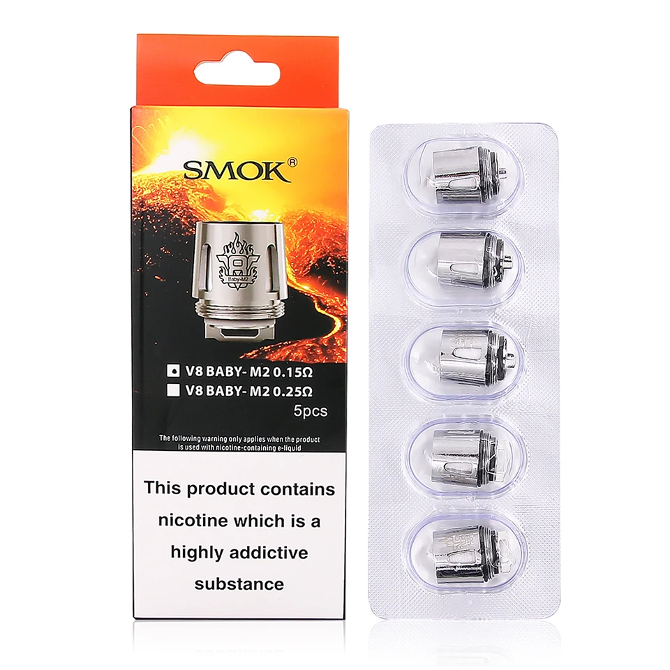 SMOK TFV8 детский M2 Q2 T8 X4 RBA катушка головка для V8 детский бак большой детский распылитель испаритель сопротивление испаритель нагреватель ядро