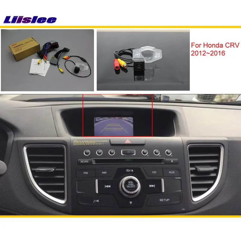 Для Honda CRV C RV (FB) 2012 ~ 2016 Автомобильная камера заднего вида с комплектом RCA и