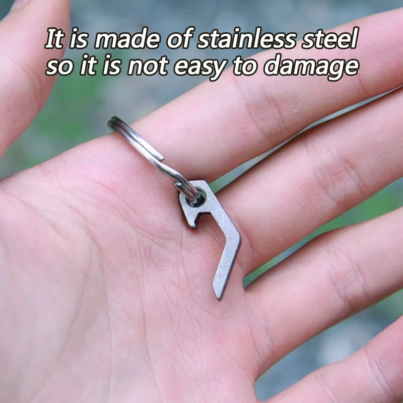 

Stainless Steel Mini Opener Can 1PC Stainless Steel Bottle Multi-function Keychain Kitchen Open Tools Camping Picnic Travel