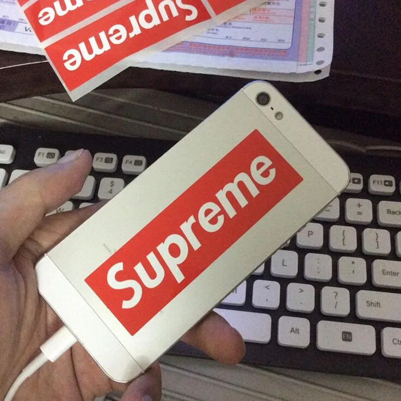supreme sticker red