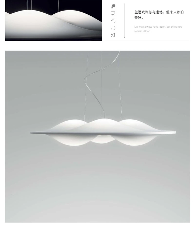 Современный акриловый светодиодный Hanglamp гостиная столовая спальня лампа круговой Творческий дизайнерский кулон свет кухня подвесные