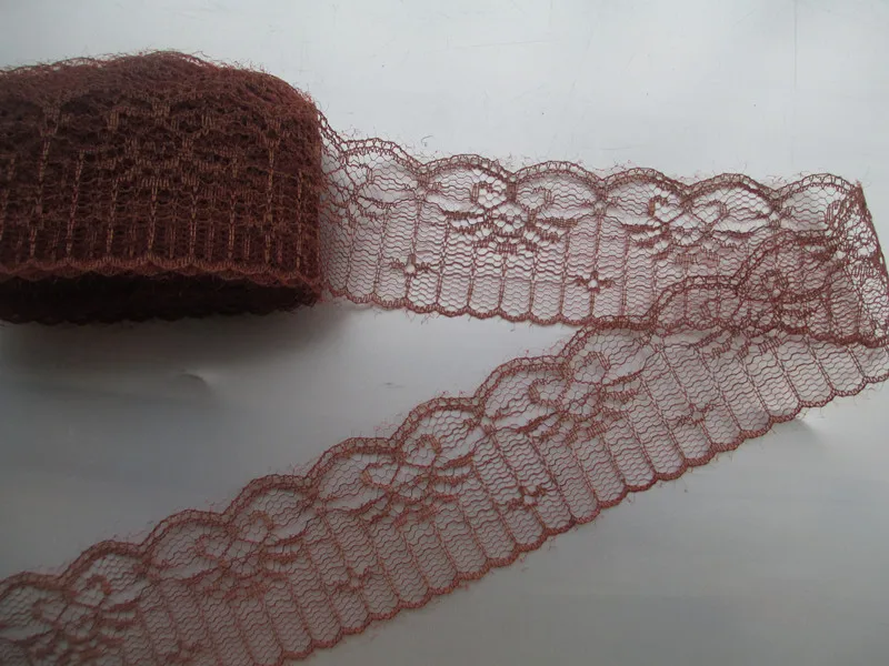 

New listing 10 yards / 4.5 cm wide Brown beautiful lace ribbon lace embroidery lace DIY craft