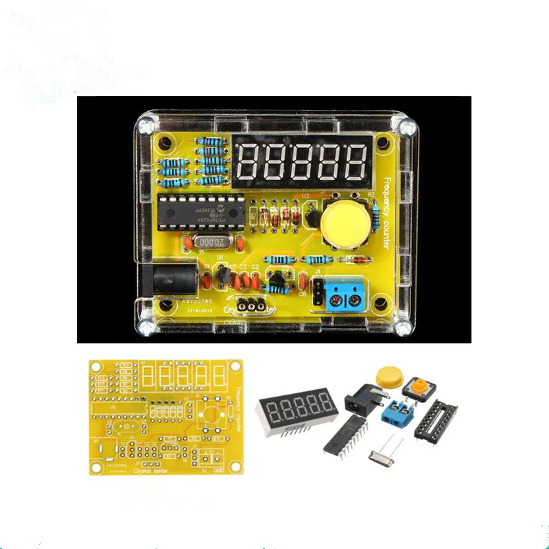 DIY Наборы 1 Гц-50 МГц тестер-частотомер метр тестер оболочки Запчасти светодиодный метр тестер