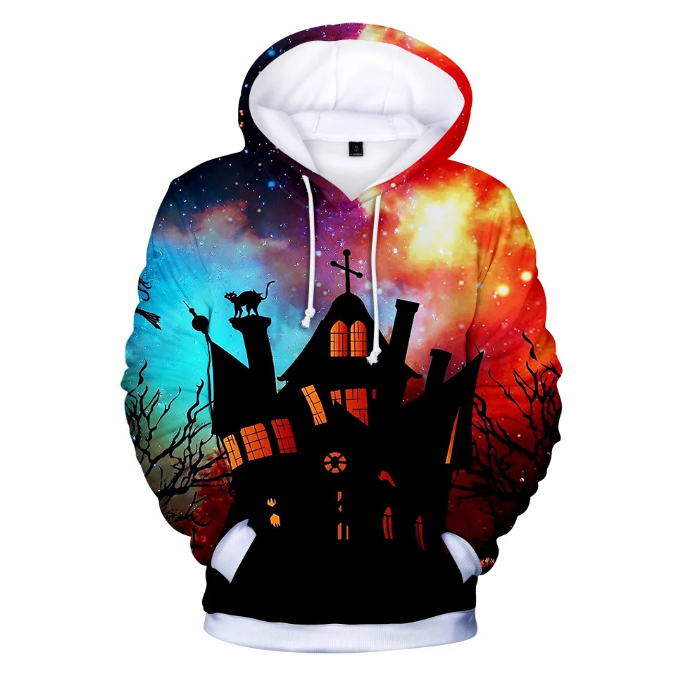 Spring Cool 3d Hoodie Halloween Street Hooded Hoody Print Men Hoodies