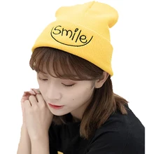 Зимние Шапки для Для женщин Для мужчин трикотажные Кепки Повседневное Skullies шапочки сплошной милый шляпу моды теплые капот дамы Повседневное Кепки