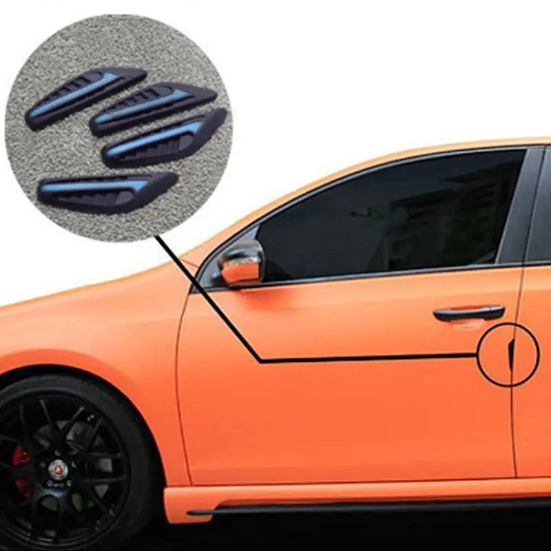 

4Pcs/Set Car Door Anti-collision Strip Car Sticker Side Edge Protection Rubber Door Guard Protector 4 Colors Drop