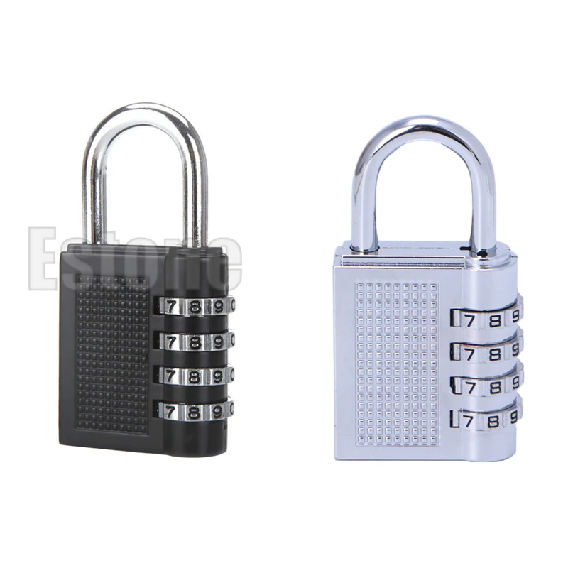 

OOTDTY Zinc Alloy Strong and Durable 4 Dial Digit Suitcase Luggage Metal Password Code Lock Combination Padlock