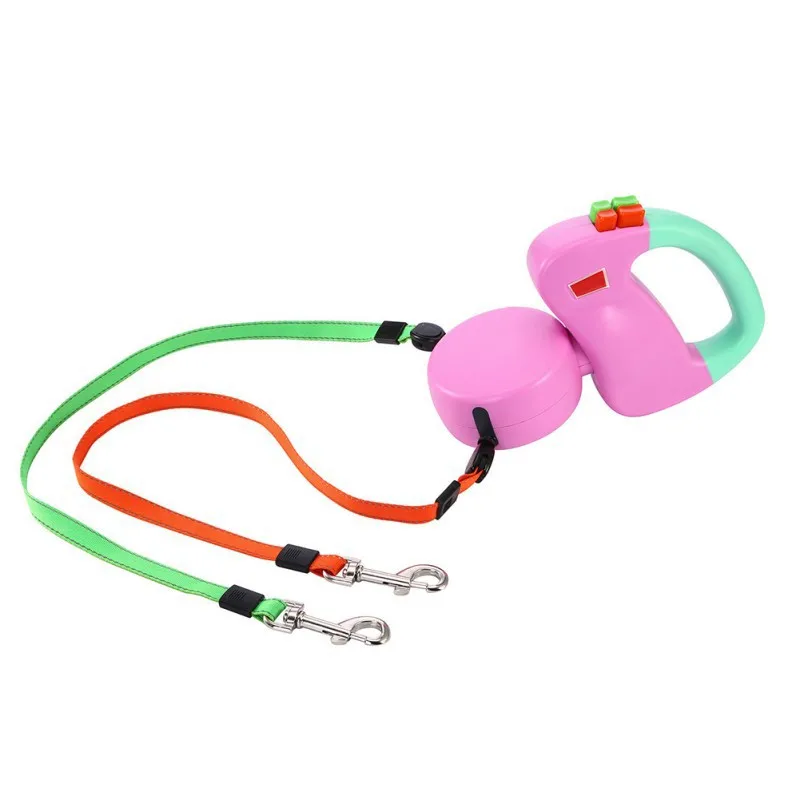 

Dual Pet Dog Leash Retractable Walking Leash 3 M Length Lead Pet Products - 3 Colors