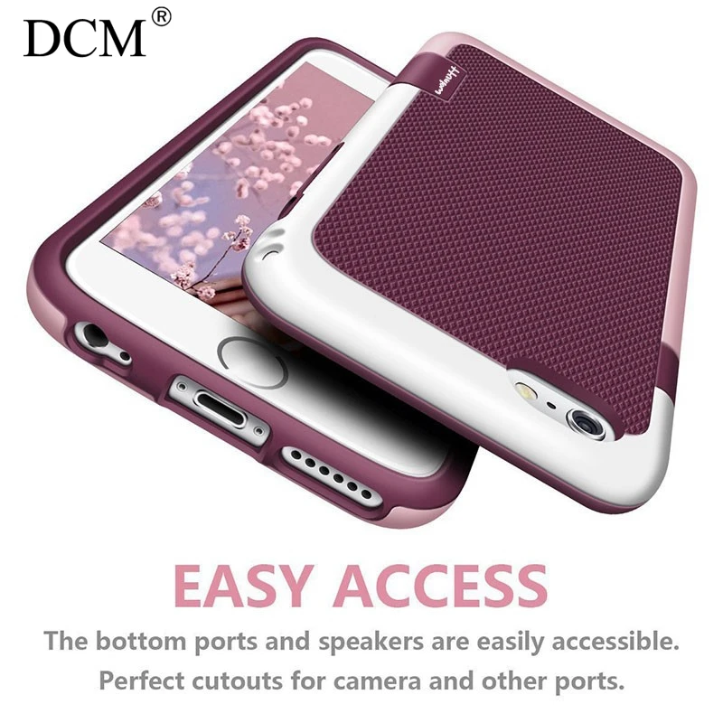 Премиум Dropproof PC TPU силиконовый жесткий защитный чехол для iphone 6 6s 7 8 Plus Полный