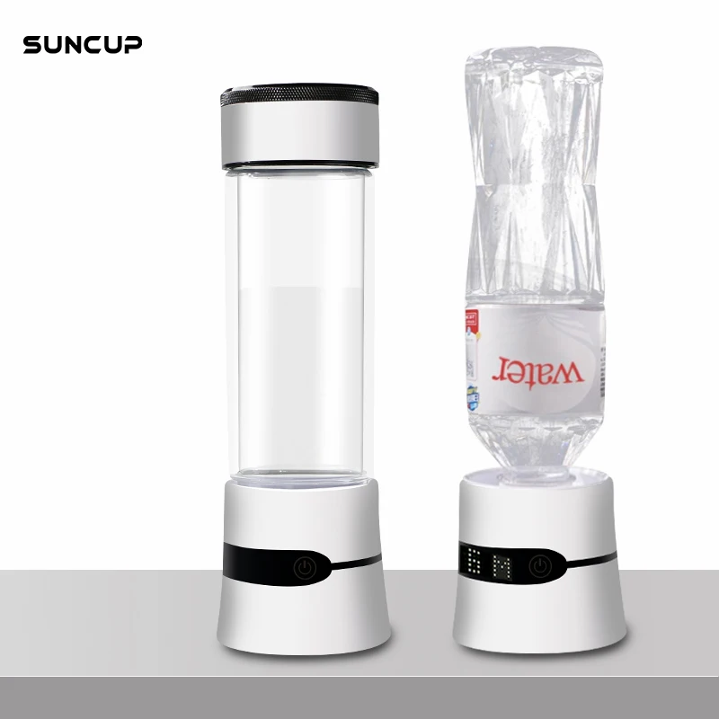

suncup New SPE/ PEM Hydrogen Rich Generator Water Ionizer Bottle Seperate H2 and O2 High Pure hydrogen PET bottle Use