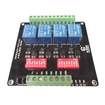 

4-Channel 3V/5V/12V/24V Relay Board Module with Optocoupler High / Low Level