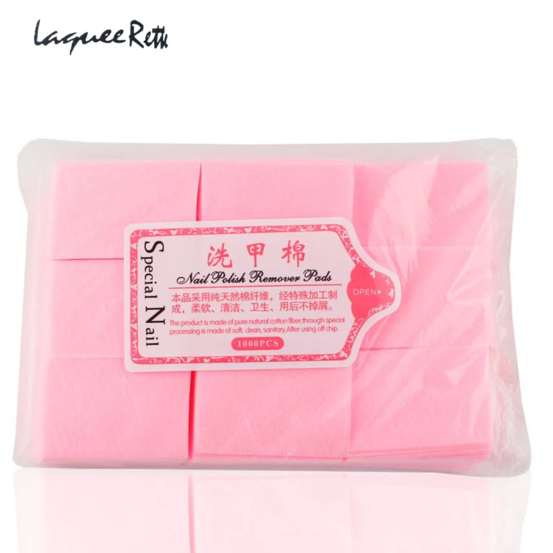 

900pcs Pink Gel Polish Nail Remover Wipes Cotton Clean Gel Nail Polish Acrylic Remover Pads Manicure Lint-Free Wipes