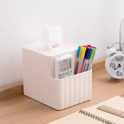 Многофункциональный tissue box Творческое начало рабочего лоток гостиная журнальный столик пластиковый ящик для хранения пульта