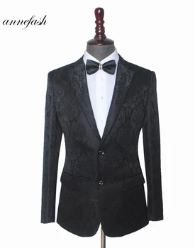 

Custom Made men Jacquard weave pattern tuxedos Tailored men wedding Suit Groomsman Groom suit(Jacket+pants)