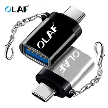 Olaf adaptador usb tipo-c/usb otg, para xiaomi, huawei, samsung s9, typec adaptador tipo c para usb 3.0 otg